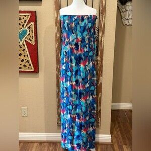Lane Bryant strapless Maxi dress